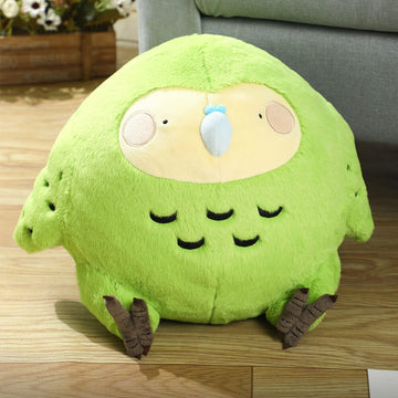 Chubby Kakapo Stuffed Animal Plush Toy, New Zealand Bird Plushies